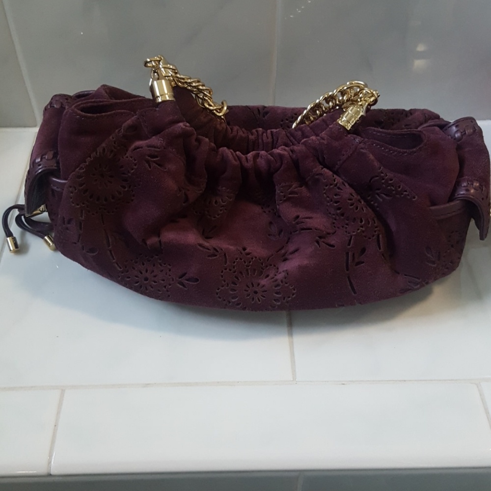 Cole Haan suede handbag
